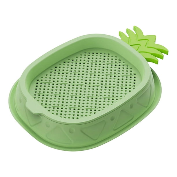 Bandeja Hidropónica con Forma de Piña para Sembrar Semillas | Vivero de Agua Transparente Sin Tierra | Plástico Reutilizable de Grado Alimenticio | Capacidad para 15-20 Semillas | Decoración Elegante
