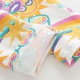 thumbnail image 6 of enyan Toddler Baby Girls Summer Clothes Smocked Short Sleeve T-Shirt Tops Ruffled Short Sets Cute Outfits 2Pcs,Yellow,110, 6 of 7