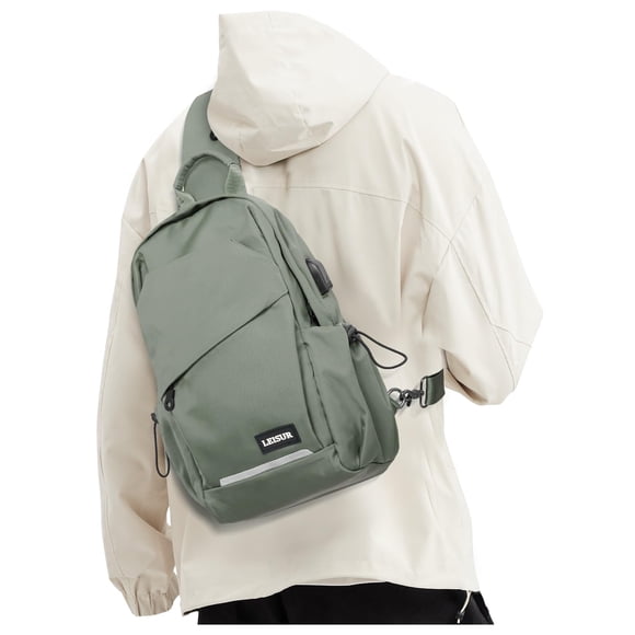 Bandolera SEAFEW Green de nailon impermeable para hombre de 0,35 kg