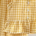 thumbnail image 6 of TOWED22 Toddler Baby Girl Outfits 2 Piece Sleeveless Embroidered Bow Camisole Wide Leg Linen Pants Clothes(Yellow,2-3 Y), 6 of 6