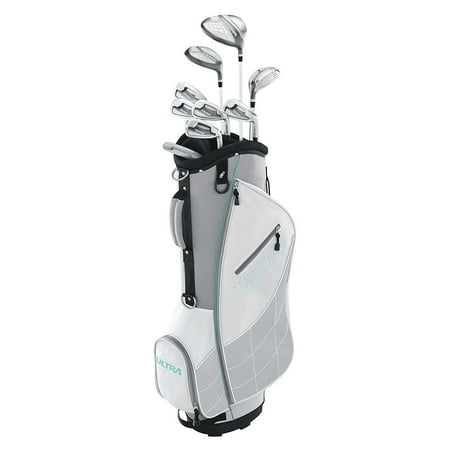 Wilson Ultra Womens Right Handed Complete Golf Club Set with Cart Bag, (Best Ladies Golf Clubs 2019)