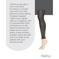 thumbnail image 7 of MeMoi Miss Buttons Cotton Blend Footless Sweater Tights - Womens - Female (Small/Medium, Stormy Skies), 7 of 7