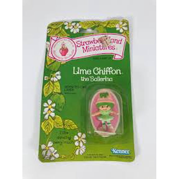 Mini Collectible Figure – 1982 - Chiffon Berry‑Style Ballerina Character (Vintage Carded)
