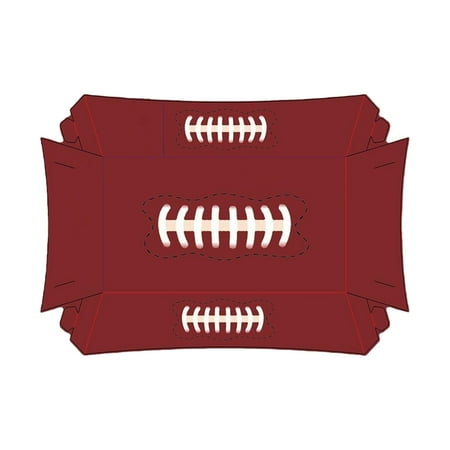 Piwvid Football Party Decorations, 12 PCS Football Party Disposable Bowls, Disposable Football Dinner Plates Football Dessert Plates Napkins Cups Tablecloth Banner for Football Day Party Decor