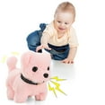thumbnail image 2 of KOYPTL Interactive Dog Plush Toys for Toddlers 1 2 3+ Years Old,Puppy Stuffed Animals Toy Electronic Simulation Dog Can Walking Barking Birthday Christmas Gifts for Kids Boys Girls 3 4 5+ White, 2 of 9