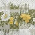 thumbnail image 1 of oneOone Polyester Spandex Olive Green Fabric Asian Floral With Texture Craft Projects Decor Fabric Printed By The Yard 56 Inch Wide, 1 of 4