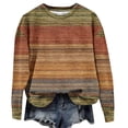 thumbnail image 2 of Amzcrzy Sweat-Shirt pour Femmes Mode Décontractée Manches Longues Col Rond Chandail en Molleton pour Dames avec Poche Blouse Manches Longues pour Femmes Chandail Chandail en Molleton Col Rond Chandail en Molleton pour Femmes L, 2 of 4