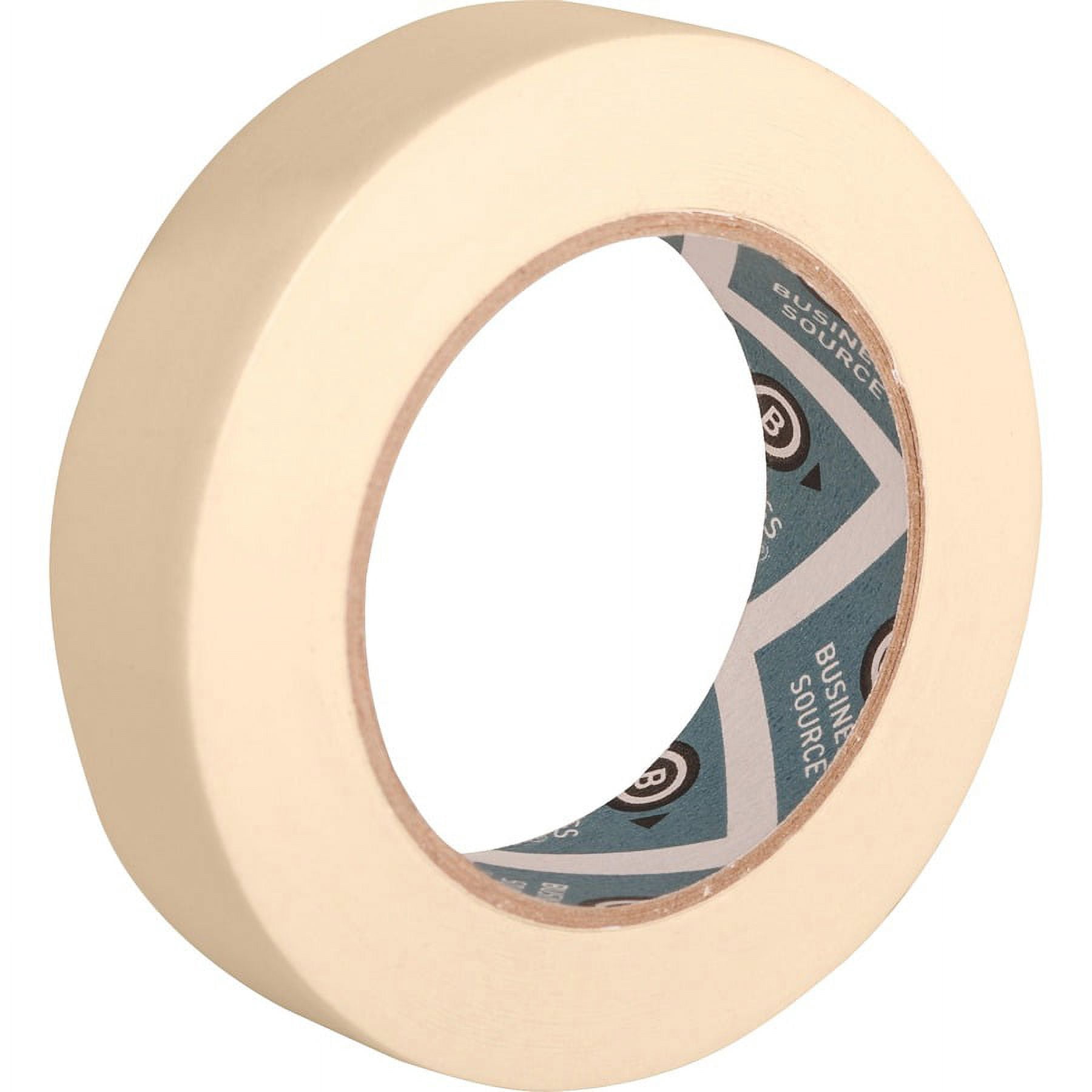 Business Source Utility-purpose Masking Tape - 60 Yd Length X 1" Width - 3" Core - Crepe Paper Backing - 36 / Carton