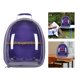 thumbnail image 5 of Jaula para pájaros, mochila transpirable para exteriores, bolsa de transporte para loros Púrpura, 5 of 6