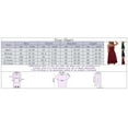 thumbnail image 3 of Sngxgn Women Long Sleeve Deep V Neck Loose Plain Long Maxi Casual Dress(Red,XL), 3 of 4