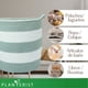 thumbnail image 4 of Planterist Cesta Organizadora Grande Tejida – Algodón Lavable, Plegable y Portable – Multiusos 33.5x34 cm para Almacenaje, Decoración y Ropa Sucia (Santa Catarina), 4 of 9