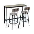 thumbnail image 7 of Syngar 3 Piece Kitchen Table and Chairs for 2 Modern Dining Table with Chair, Gray, 7 of 7