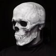 thumbnail image 2 of Full Head Skull Mask with Movable Jaw, Halloween Scary Mask, Head Realistic Latex Mask Helmet, Skeleton Mask for Men/Women, 2 of 4