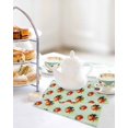 thumbnail image 4 of Cute Ladybugs Kitchen Dish Towels for Drying Dishes Set of 2, Spring Botanical Leaves Green Waffle Weave Microfiber Hand Tea Bathroom Towels Quick Dry & Absorbent Towel 12x12, 4 of 7