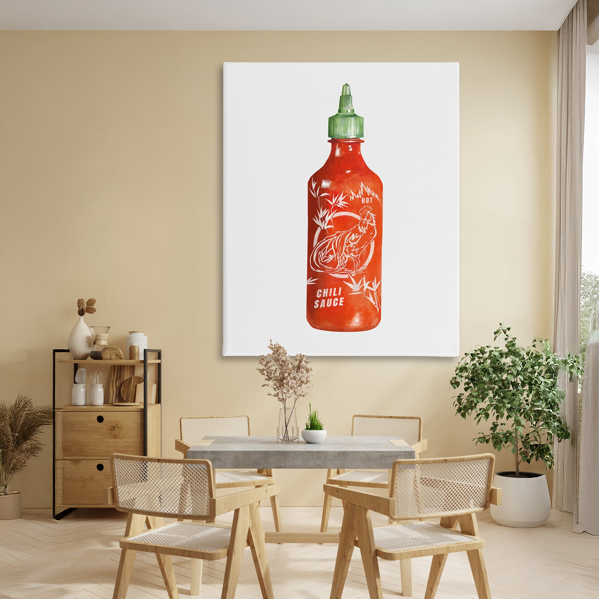 Stupell Industries Iconic Hot Sauce Bottle Canvas Wall Art, design by Rylen McNett