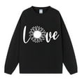 thumbnail image 4 of Baqcunre Womens Hoodies Women Cute Valentine'S Graphic Sweatshirt Casual Round Neck Pullover Loose Shirt Lightweight Tops Womens Sweaters Womens Fall Fashion 2023 Black L, 4 of 4