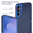 thumbnail image 3 of I-HONVA for Samsung Galaxy S25 FE Case,Shockproof Heavy Duty Rugged Phone Case Military-Grade Protection Phone Cover for Galaxy S25 FE Case,Navy Blue, 3 of 7