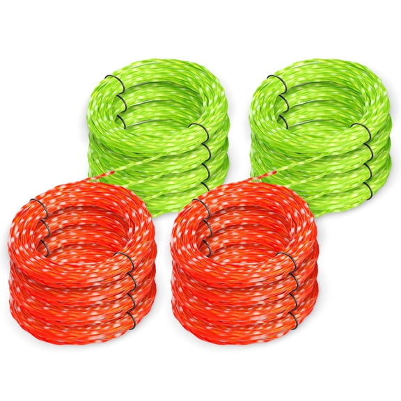 String Trimmer Line 8 Pack , 0.095-Inch 112 FT Pre-Cut Heavy Duty Twisted Weed Eater String for ST1500/ST1520S Models, Multicolor