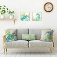thumbnail image 4 of Dalrosia Coastal Throw Pillow Covers Ocean Outdoor Beach Pillows Cover 18x18 Inch, Summer Theme Sea Turtle Seahorse Sea Fish Sea Crab Decor Square Pillowcase for Patio Couch Sofa, 4 of 6