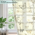 thumbnail image 4 of Vintage Print Blackout Curtains Thermal Insulation 63 inch Grommet for Bedroom Living Room Bathroom Kitchen Windows 2 Pack, 4 of 6