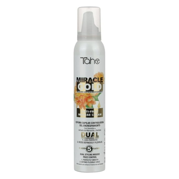 Tahe Miracle Gold Dual Styling Mousse Frizz Control 200ml