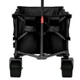 thumbnail image 2 of Olurrisa 400L Collapsible Wagon Cart with 450LB Capacity, All-Terrain Big Wheels & Adjustable Handle, Heavy Duty Folding Wagon for Camping, Beach, Sports, Garden​,Black, 2 of 8