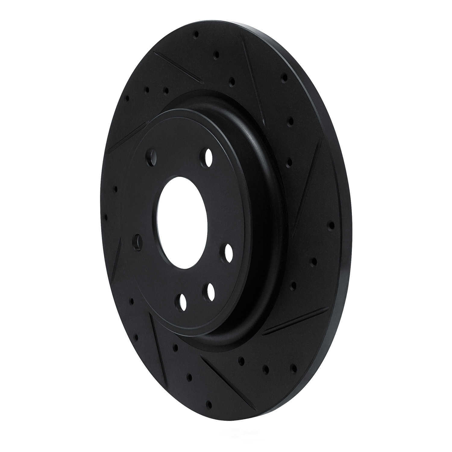 Dynamic Friction Company 633-39030R DFC Brake Rotor - Drilled And Slotted - Black