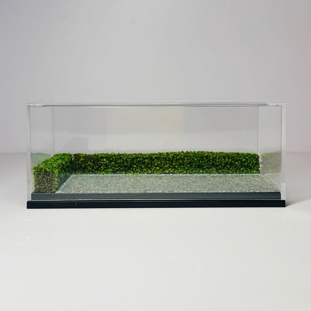 Vitrina transparente para coche de juguete a escala 1/64, diseño de diorama escénico, creativo, resistente y organizador de almacenamiento para coches