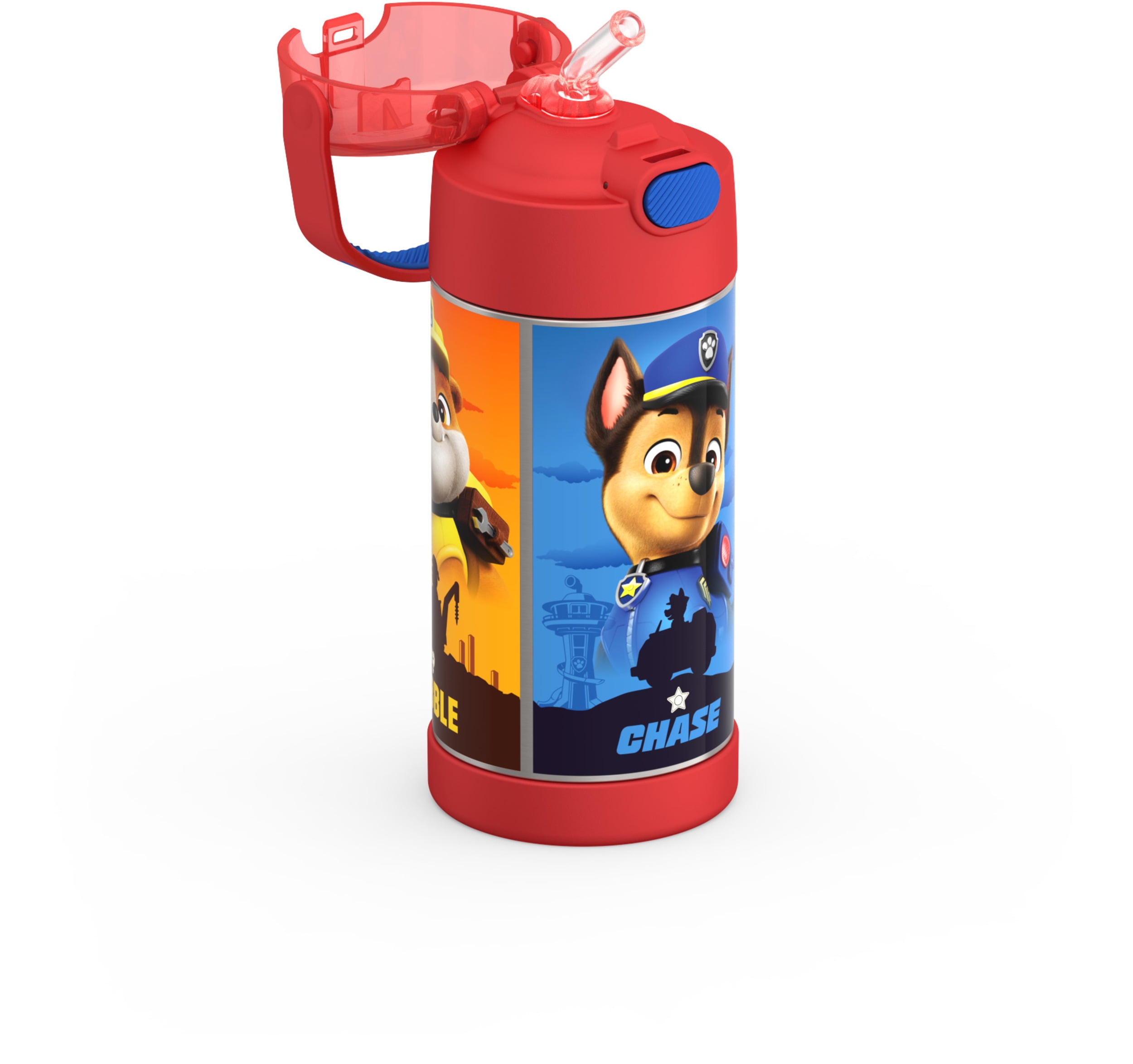 Thermos Kids Vacuum Insulated Funtainer Water Bottle with Flip Up Straw, 355ml, Paw Patrol, ,12 OZ Bottle