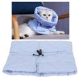 thumbnail image 4 of Cat Elizabethan Collars, Prevents Bite Adjustable Multipurpose Light Blue Cat Recovery Collar  For Cats For Pets S,M, 4 of 8
