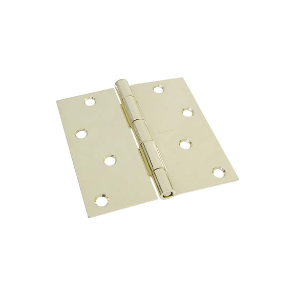 HINGE DR RSDNTL PLSH BRASS 4IN