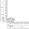 thumbnail image 4 of AFFY Chain Linked Design Band Rings For Womens Jewelry Gift In 14K White Gold Over Sterling Silver Ring Size-5, 4 of 5