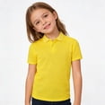 thumbnail image 6 of KAUOD Boys Girls Polo Shirts Short Sleeve Lapel Collar School 𝗨niform Tops Summer Preppy Casual Solid Pullover Shirt, 6 of 9