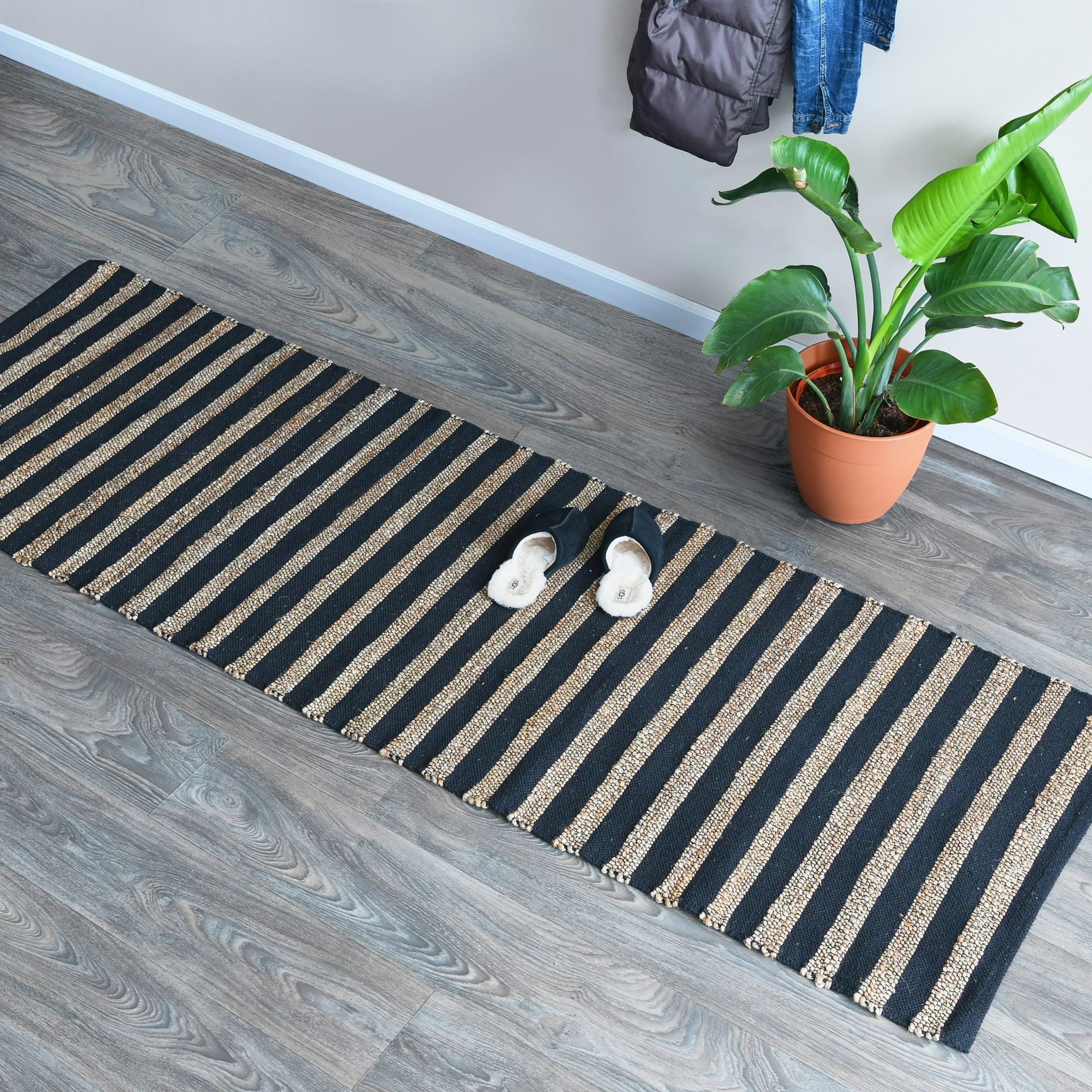 main + mesa (2’5”  x 8’)  jute cotton runner rug