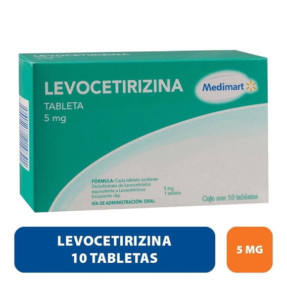Levocetirizina Medimart 5 mg 10 tabletas