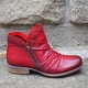 thumbnail image 3 of NECHOLOGY Botas Mujer Adulto Femenino Zapatos Botines mujer Botas informales con cremallera para mujer, zapatos Retro, colores, a la , tobilleras , sólidas, para mujer (Red, 7), 3 of 4