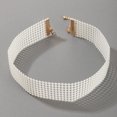 thumbnail image 4 of Fiudx Collar de Cadena de Clavícula con Disco de Adorno para El Cuello para Mujer, Joyería Corta, Collar de Banda para El Cuello, 4 of 6