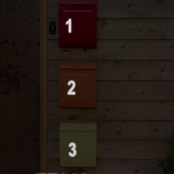 ADDHAT 5 Sets Vinyl Reflective Mailbox Numbers for Nighttime Visibility