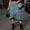 *Light Blue, variant on ClodeEU Women's High Waist Irregular Ruffle Midi Skirt,Casual Flowy A Line Wrap Skirt Army Green,Women's Plus L
