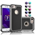 thumbnail image 1 of Apple iPhone 7 Case, Case For iPhone 7, Hybrid Shock Absorbing Best Impact Defender Rugged Slim Cover Shell Plastic Outer & Rubber Silicone Inner For iPhone 7 4.7", 1 of 4