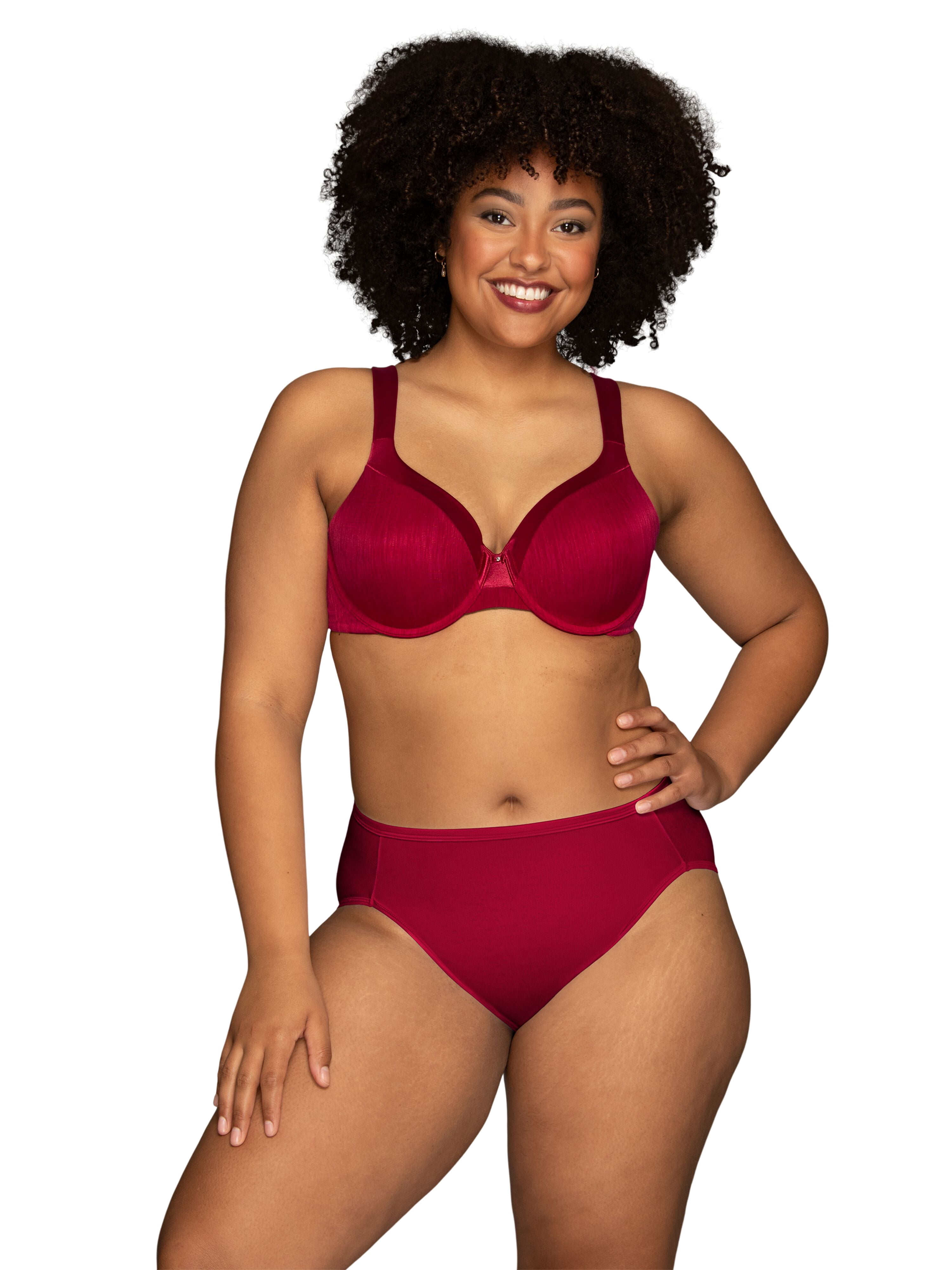 Vanity Fair Lingerie Women's Illumination Hi-Cut Panties, Silky Stretch Underwear, Multipacks, Sizes M - 3XL