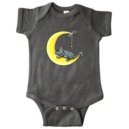 

Inktastic Lunar Love Gray Tabby Gift Baby Boy or Baby Girl Bodysuit