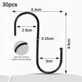 thumbnail image 2 of S Hooks for Hanging Clothes Heavy Duty Stainless Steel S Hooks, 2 of 6