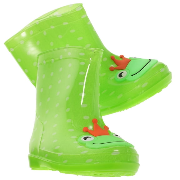 Masteelf PVC Rain Boots Easy to Wear Rain Boots Baby Size 27 Green