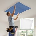 thumbnail image 4 of Navy Blue Magnetic Fluorescent Light Covers for Ceiling Lights 2 x 4 Feet, Vintage Country Monochrome Farmhouse Office Classroom Kitchen Drop Ceiling Light Covers Lighting Filters Shade Panel 3 Packs, 4 of 9