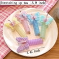 thumbnail image 2 of 10Pcs Embroidered Butterfly Headband Spiral Hair Ties No Damage,Colorful Butterfly Telephone Wire Hair Bands for Kid Cute Butterfly Ponytail Holders Headbands Telephone Cord Hair Ties Hair Accessories, 2 of 8