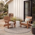 thumbnail image 3 of Safavieh Courtyard Ariana Geometric Indoor/Outdoor Area Rug, Gray/Cream, 6'7" x 6'7" Round, 3 of 11