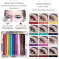 thumbnail image 2 of 12 Uds. Delineador de ojos líquido colorido arcoíris mate Set 12 colores suave e hiperafilado pincel delineador de ojos Bdliv,11 Feliz Sencillez, 2 of 4