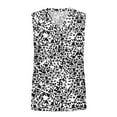 thumbnail image 4 of GIPQJK Women Deep V Neck Tank Top Plus Size Sleeveles Tanks 2025 Floral Print Casual Loose Fit Tees Blouses with Pockets,Dark Gray L, 4 of 5