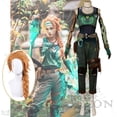 thumbnail image 2 of Disfraz de Cosplay del juego de anime Valorant, nuevo héroe Skye, conjunto de pantalones y top con peluca, ropa para fiesta de carnaval y Halloween, juego de rol, 2 of 5